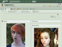 Tablet Screenshot of magicbunny11.deviantart.com