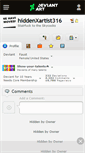Mobile Screenshot of hiddenxartist316.deviantart.com