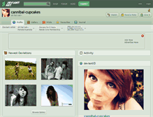Tablet Screenshot of cannibal-cupcakes.deviantart.com