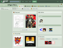Tablet Screenshot of eltigre-twc.deviantart.com
