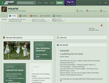 Tablet Screenshot of miscarlet.deviantart.com