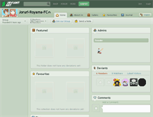 Tablet Screenshot of joruri-royama-fc.deviantart.com