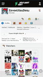 Mobile Screenshot of eeveeutaudesu.deviantart.com