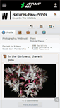 Mobile Screenshot of natures-paw-prints.deviantart.com