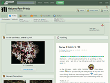 Tablet Screenshot of natures-paw-prints.deviantart.com