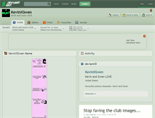 Tablet Screenshot of kevinxgwen.deviantart.com