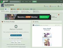 Tablet Screenshot of fanficfetishist.deviantart.com