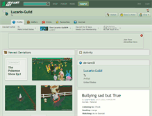 Tablet Screenshot of lucario-guild.deviantart.com