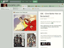 Tablet Screenshot of clive-barker-club.deviantart.com