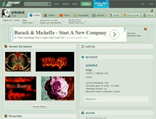 Tablet Screenshot of ankebut.deviantart.com