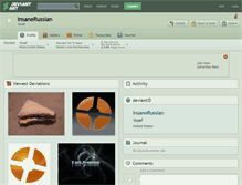 Tablet Screenshot of insanerussian.deviantart.com
