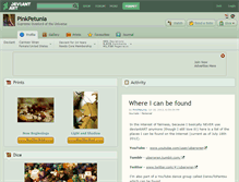 Tablet Screenshot of pinkpetunia.deviantart.com