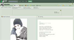 Desktop Screenshot of ladyspider.deviantart.com