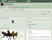 Tablet Screenshot of blood-wind-herd.deviantart.com