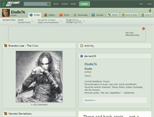 Tablet Screenshot of elodie76.deviantart.com