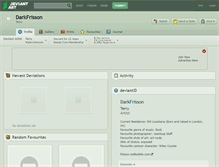 Tablet Screenshot of darkfrisson.deviantart.com