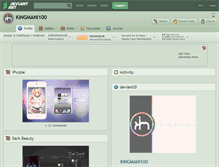 Tablet Screenshot of kingmani100.deviantart.com