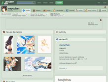 Tablet Screenshot of mayuchan.deviantart.com