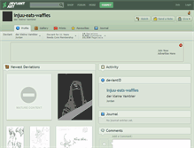 Tablet Screenshot of injuu-eats-waffles.deviantart.com