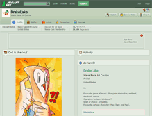 Tablet Screenshot of drakelake.deviantart.com