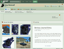 Tablet Screenshot of grey-werewolf.deviantart.com