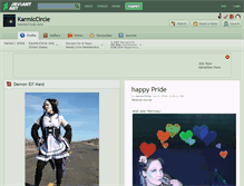 Tablet Screenshot of karmiccircle.deviantart.com
