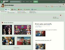 Tablet Screenshot of physicdesigns.deviantart.com