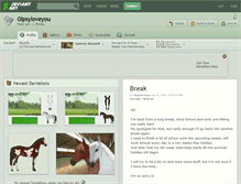 Tablet Screenshot of gipsyloveyou.deviantart.com