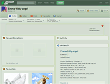 Tablet Screenshot of emma-kitty-angel.deviantart.com