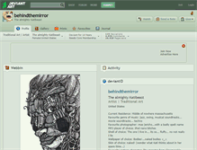 Tablet Screenshot of behindthemirror.deviantart.com