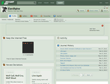 Tablet Screenshot of eleniraine.deviantart.com