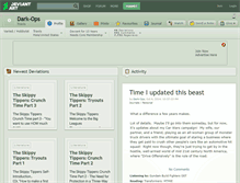 Tablet Screenshot of dark-ops.deviantart.com