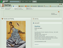 Tablet Screenshot of elgntdrgn.deviantart.com
