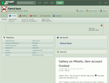 Tablet Screenshot of kamui-kaze.deviantart.com