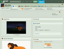 Tablet Screenshot of amy-yma.deviantart.com
