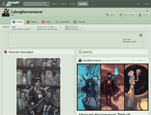 Tablet Screenshot of cyborgnecromancer.deviantart.com