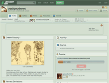 Tablet Screenshot of crackyourbones.deviantart.com