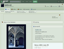 Tablet Screenshot of gothic-art.deviantart.com