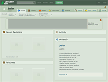 Tablet Screenshot of jester.deviantart.com