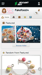 Mobile Screenshot of fakefood.deviantart.com