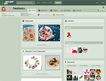 Tablet Screenshot of fakefood.deviantart.com