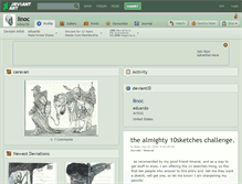 Tablet Screenshot of linoc.deviantart.com