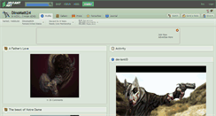 Desktop Screenshot of dinomatt24.deviantart.com