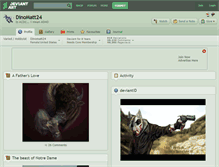 Tablet Screenshot of dinomatt24.deviantart.com