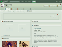 Tablet Screenshot of leguaworld.deviantart.com