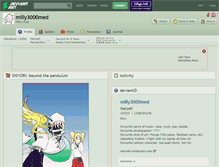 Tablet Screenshot of milly3000med.deviantart.com