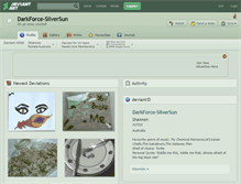 Tablet Screenshot of darkforce-silversun.deviantart.com