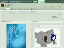 Tablet Screenshot of moonstar3.deviantart.com