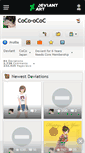Mobile Screenshot of coco-ococ.deviantart.com