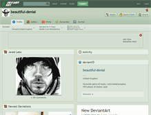 Tablet Screenshot of beautiful-denial.deviantart.com